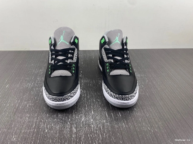 CT8532-031 Jordan  Air 3 Glow” “Green 0127